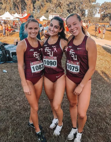 Three athletes