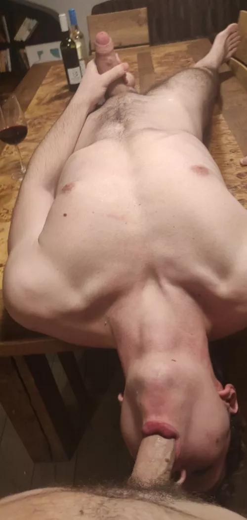 Throatfucking and wine👌