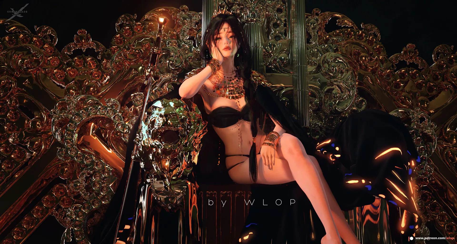 Throne - Aeolian by WLOP Throne - Aeolian by WLOP