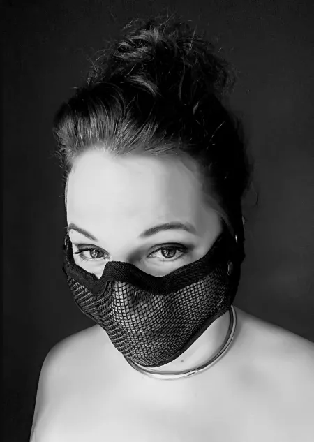 Throwback Thursday! Any other bite mask wearers? I'm well trained, but am still a rescue. π€¦ββοΈπ