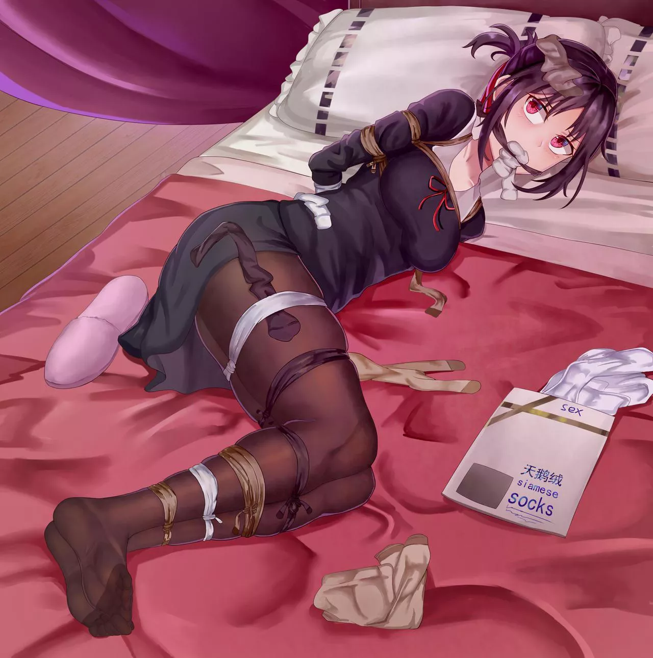 Tied up on your bed