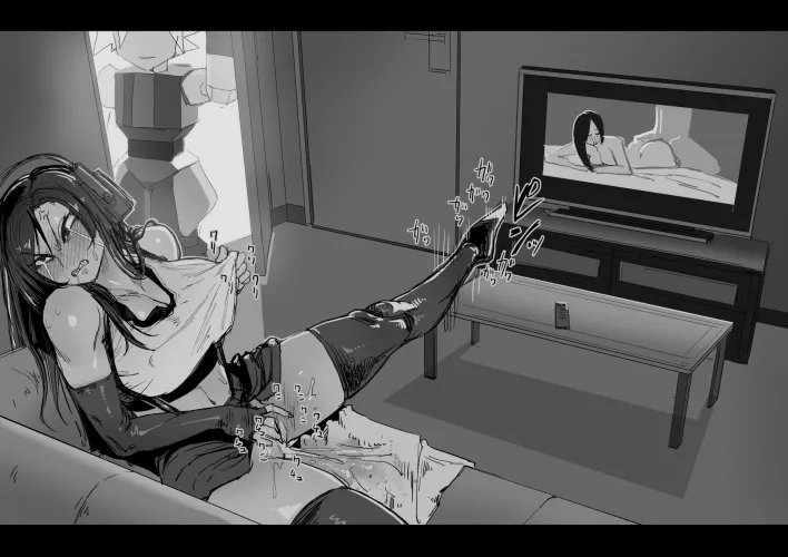 Tifa Lockhart - masturbating to the thought of being publicly exposed to the italian senate ( Soutaro Sasizume, 差詰そうたろう) [Final Fantasy VII]