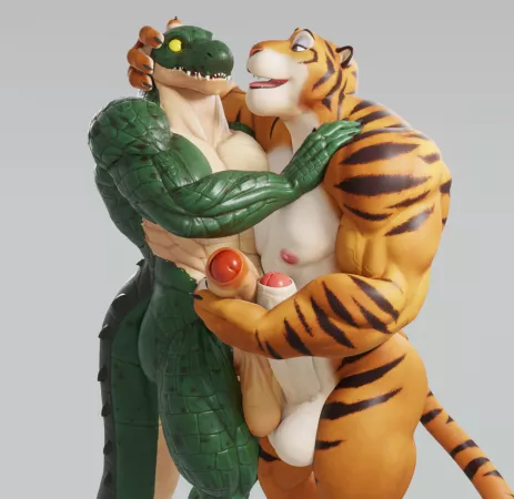 Tiger and Croc (ConnivingRat) Tiger and Croc (ConnivingRat)