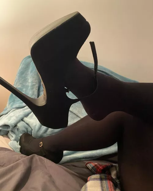 Tights and a high heels dangle. Aren’t you a lucky bunch ??