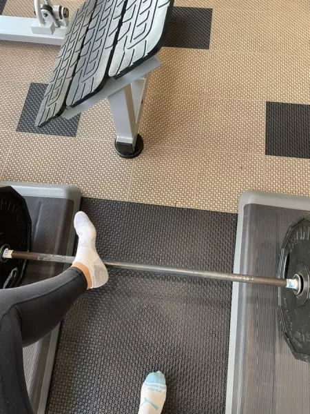 time to get nice and sweaty at the gym 