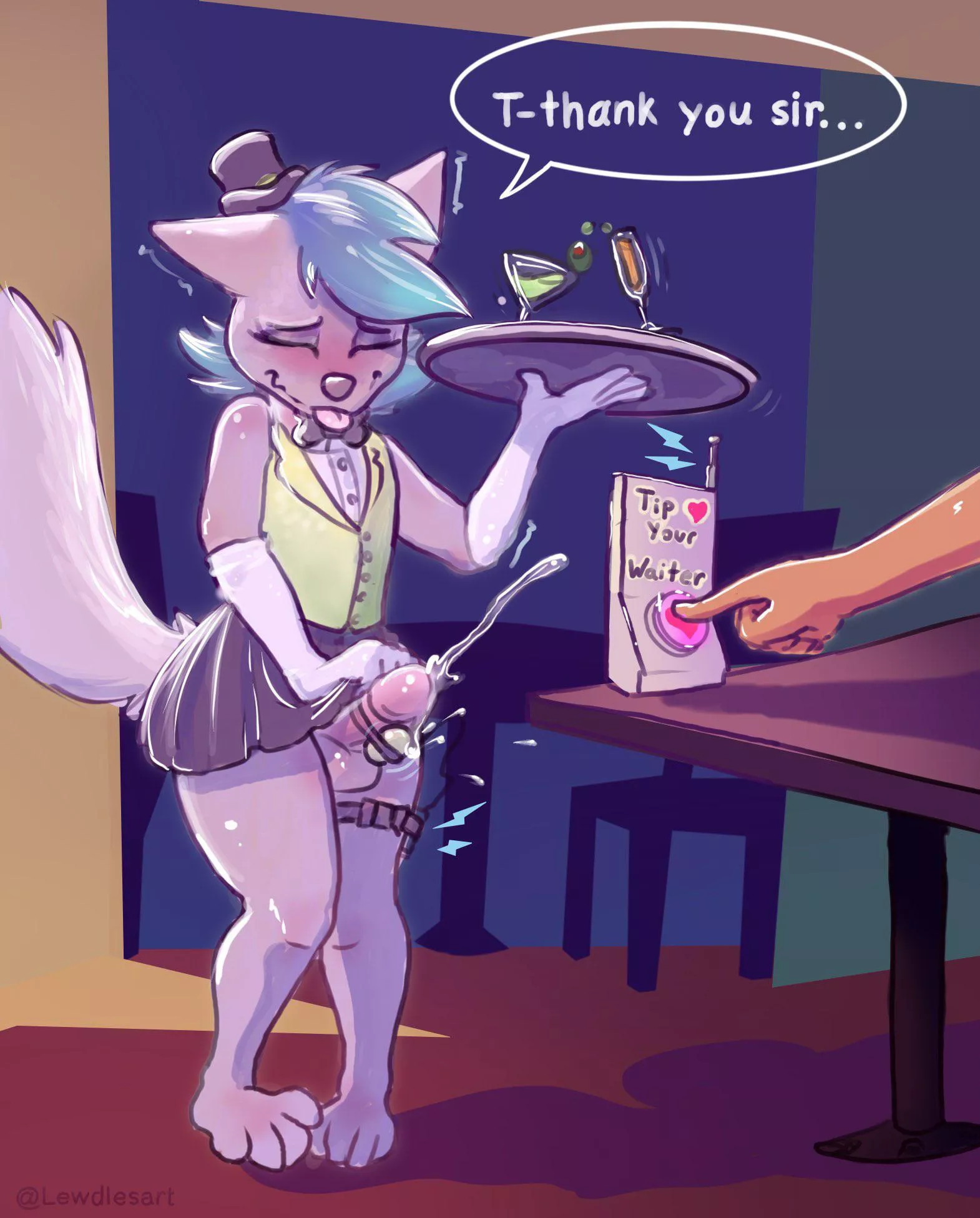 Tip your waiter (@Lewdlesart/OC) Tip your waiter (@Lewdlesart/OC)