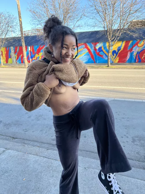 Tits out on the side of the road