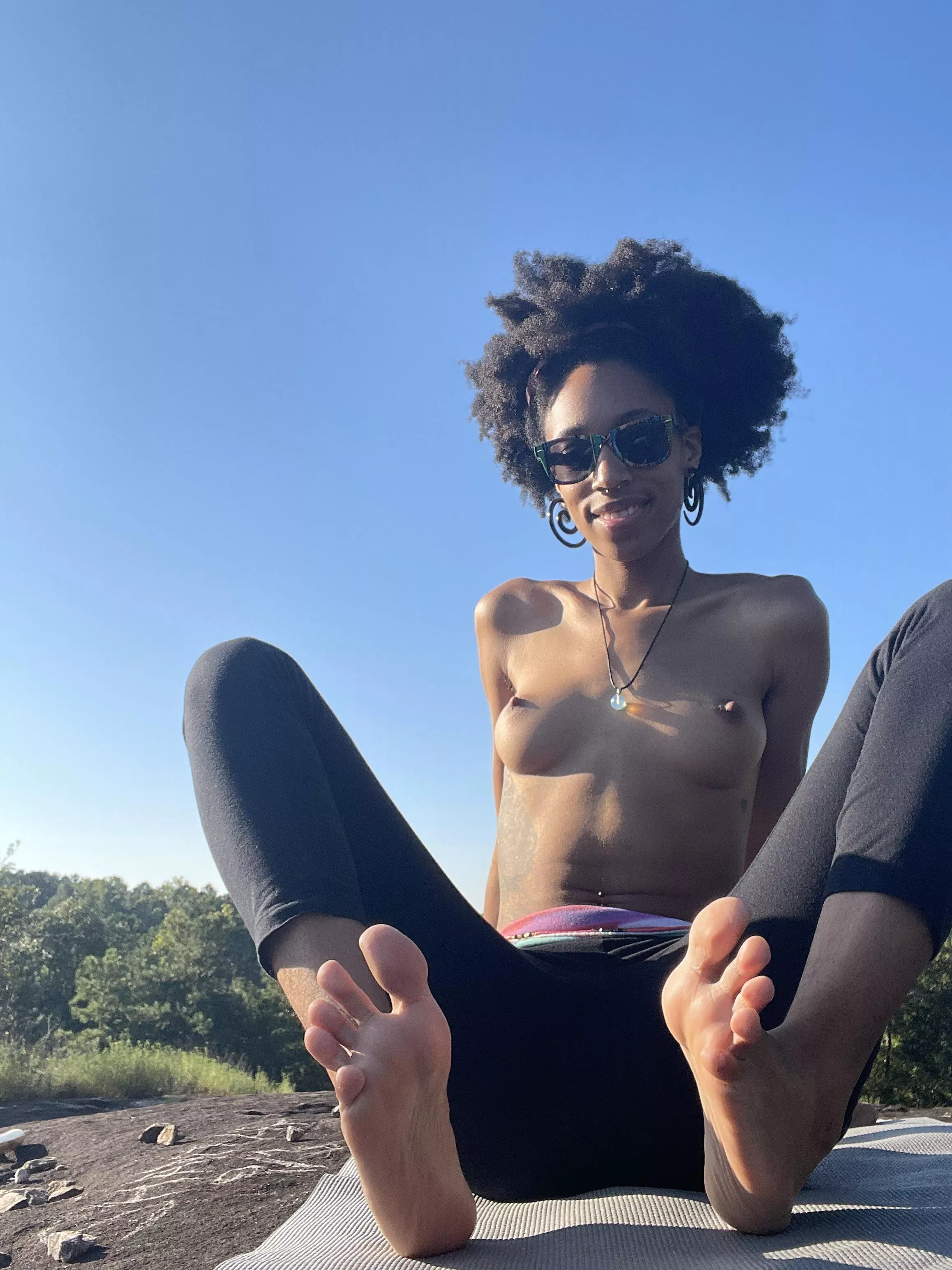 Titties and soles out on the mountain Titties and soles out on the mountain