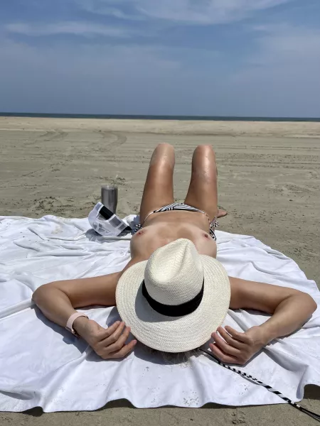 #tittytuesday - we need opinions, as going topless is new to my wife and she graciously asked to post!