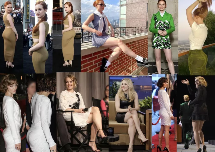 To to worship Madelaine Petsch and Rachel McAdams’ legs and ass
