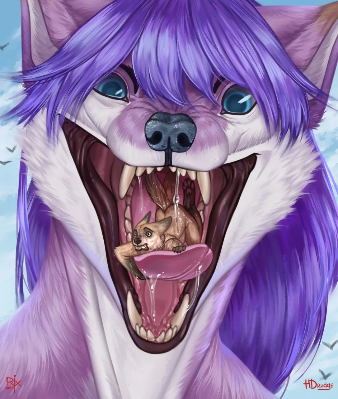 Oral Furry Porn Wolf - Tongue Cuddles\