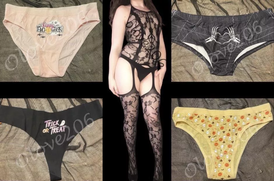Tons of Halloween panties ON SALE now ✨ Snag a pair today & get a spin on my freebie wheel! ✨kik @LivL206 [selling] I’m ovulating this week, so these will be SUPER STRONG!