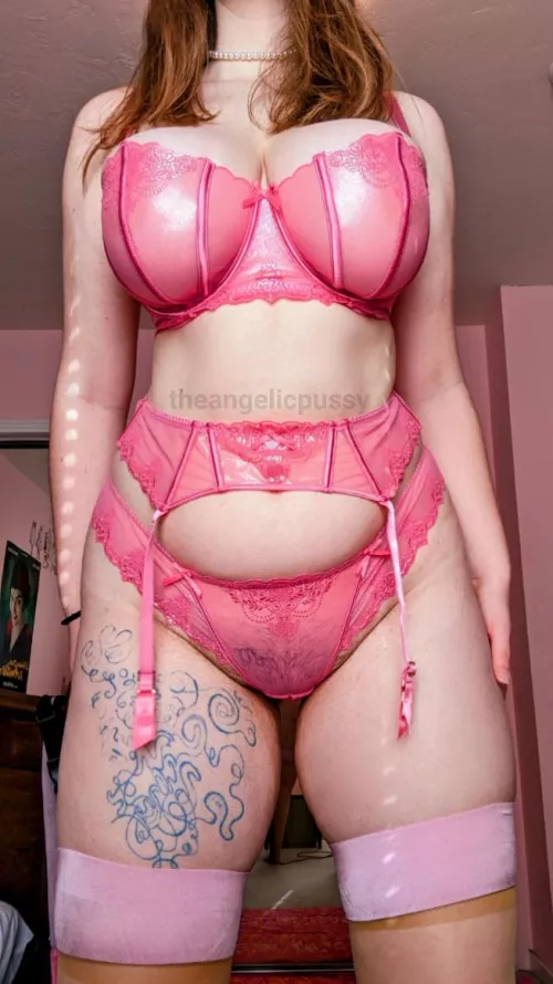 Too tall [f]or the garter belt to reach my stockings...but you don't mind, do you?