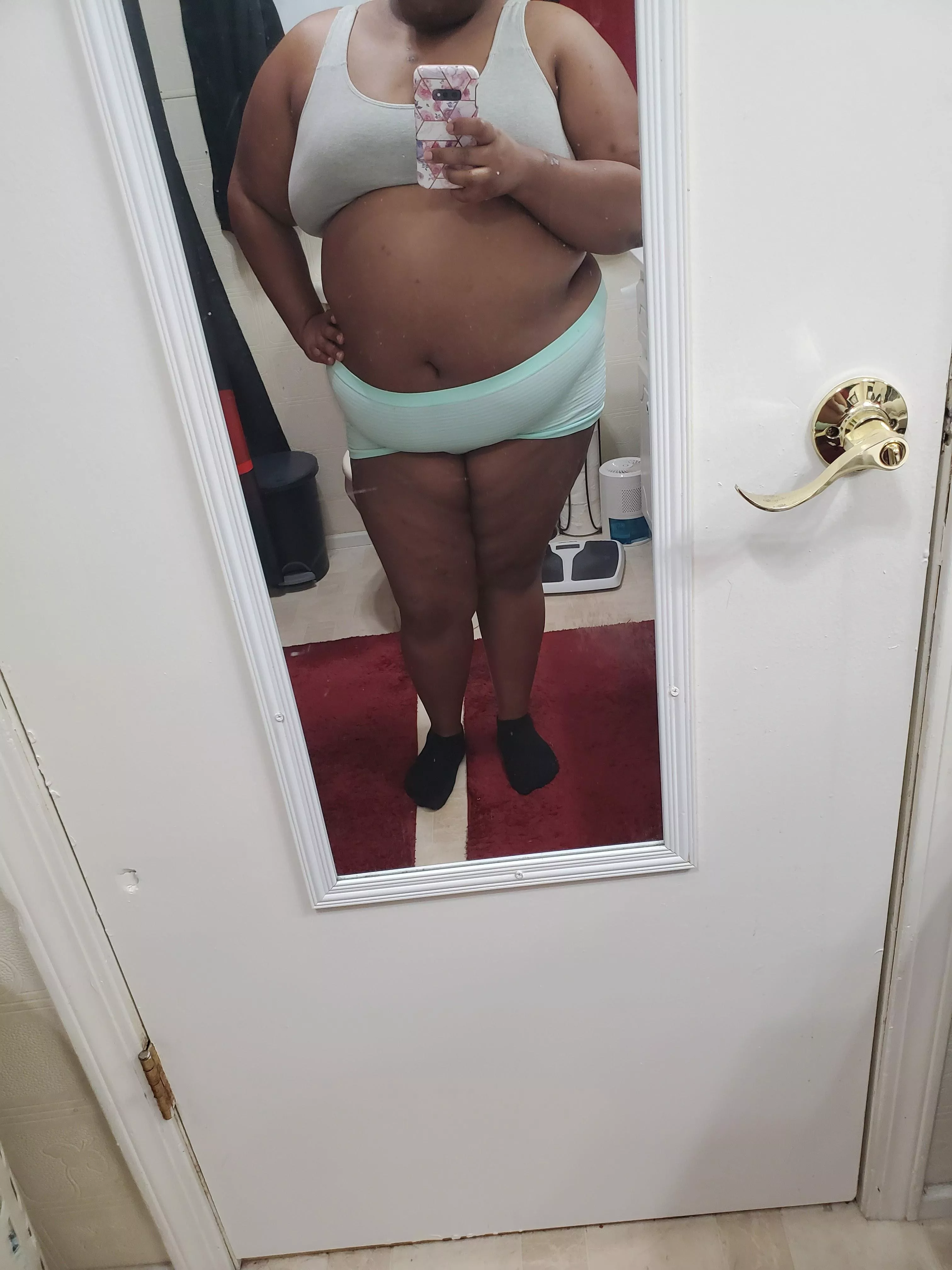 Took a recent picture... My body has changed a good bit, and I'm not sure it was a positive change... 😣