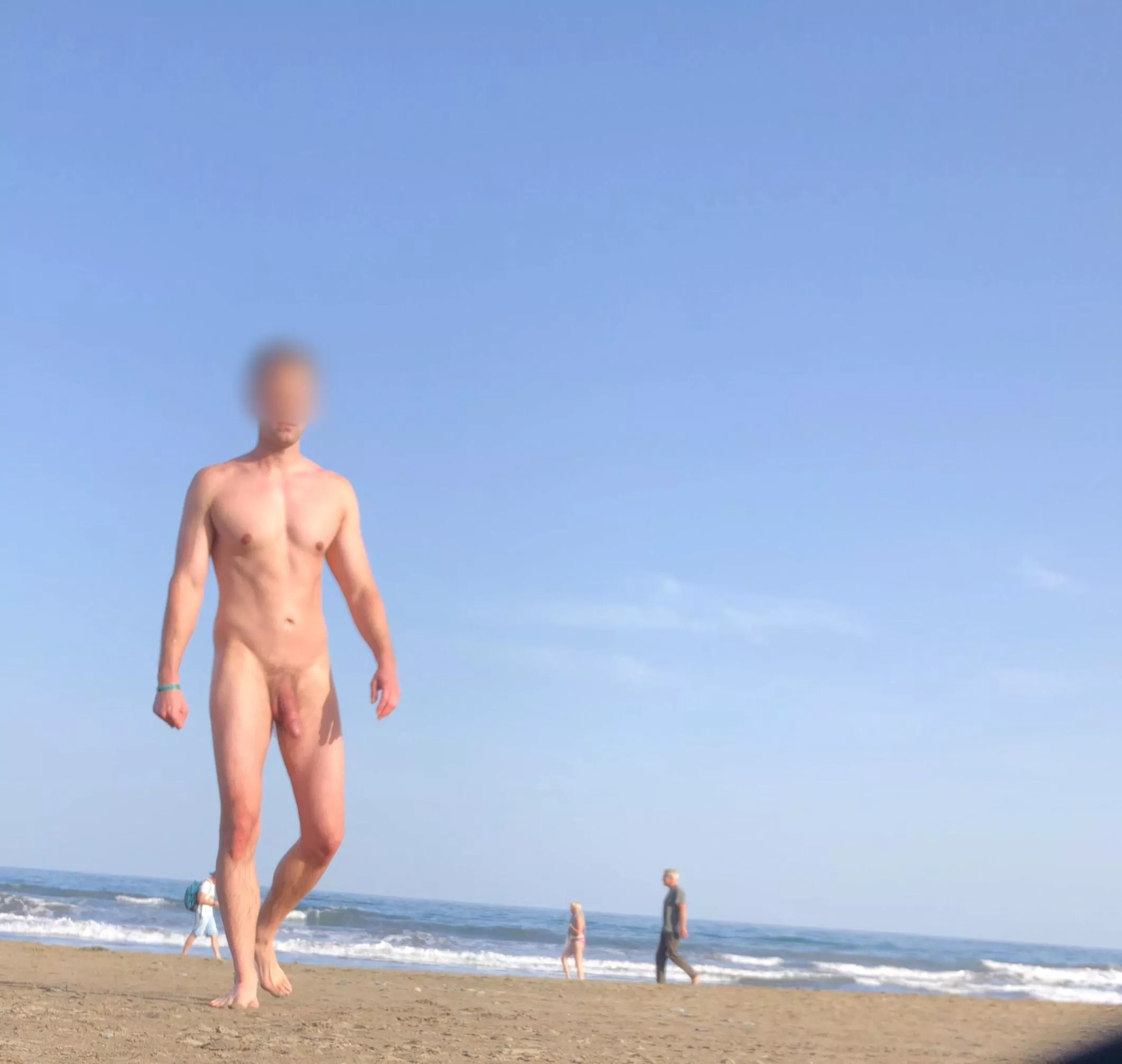 Took a walk on the beach- forgot my clothes