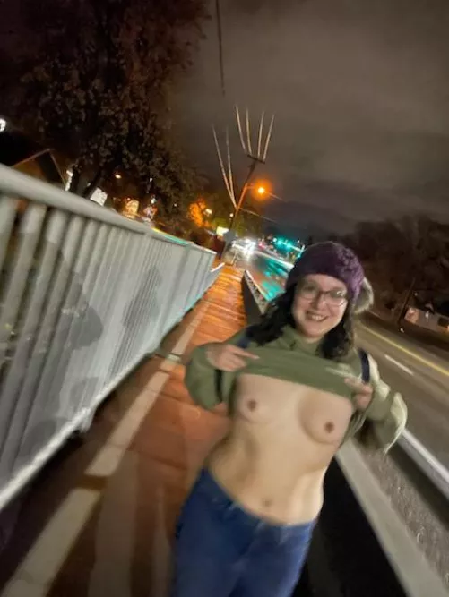 Took a walk over the overpass tonight 😉