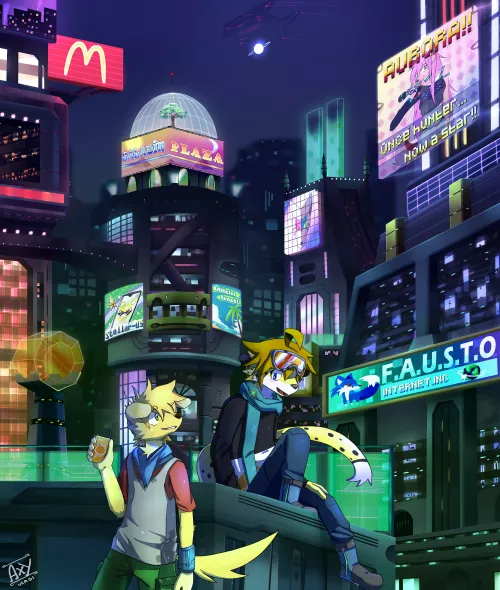 Took me one month to draw. Welcome to the future! - Made by me [@AxyUsagi on Twitter]