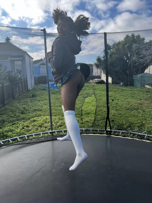 Trampoline is for ultimate silly vibes