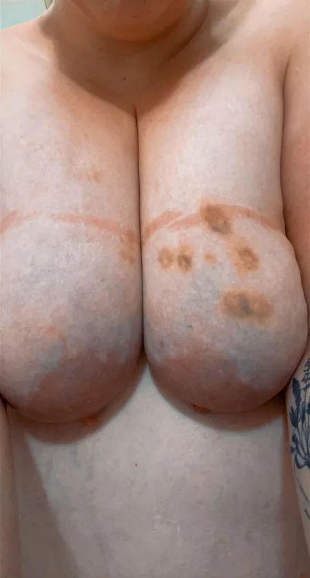 Tried a new type of bondage on them today. Any guesses what it was?