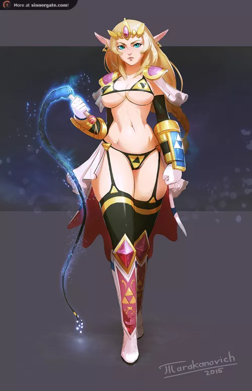 Triforce bikini armor Zelda. (Tarakanovich) Triforce bikini armor Zelda. (Tarakanovich)