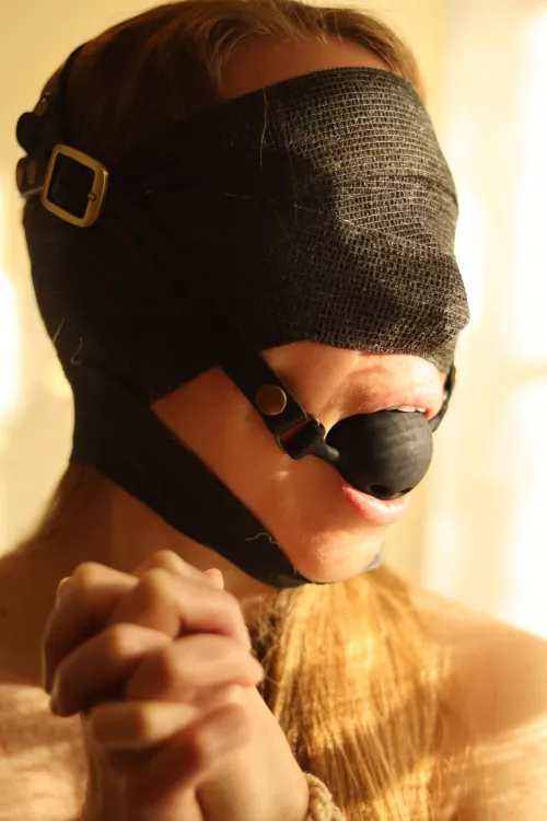 Triple bondage with athletic tape, gag harness, and rope ties ๐๐๐