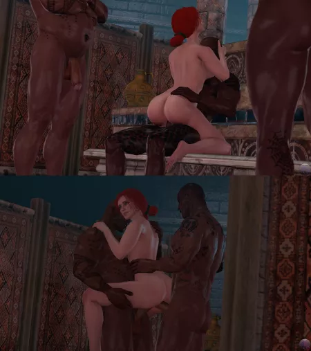 Triss' bathhouse VIP service (WeebSfm) [The Witcher]