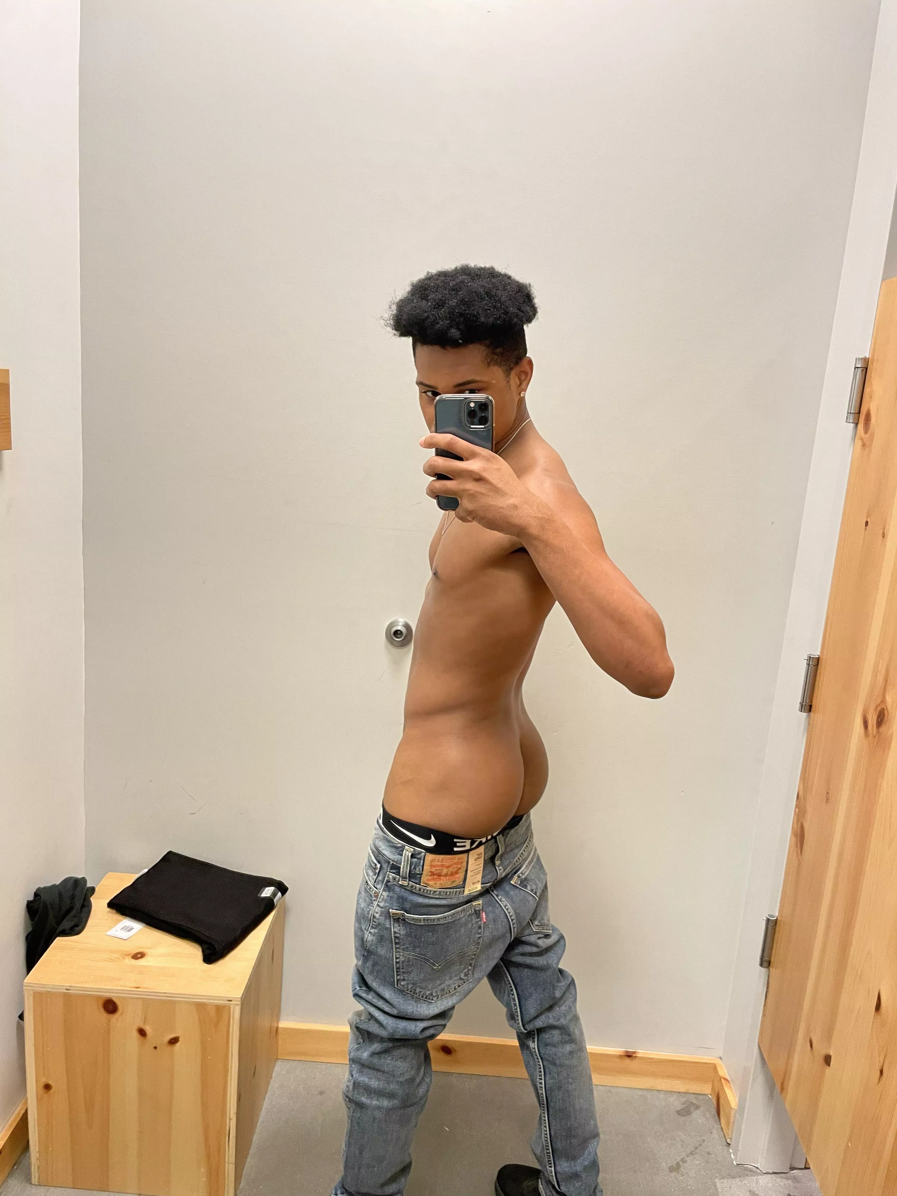 Trying on jeans Trying on jeans