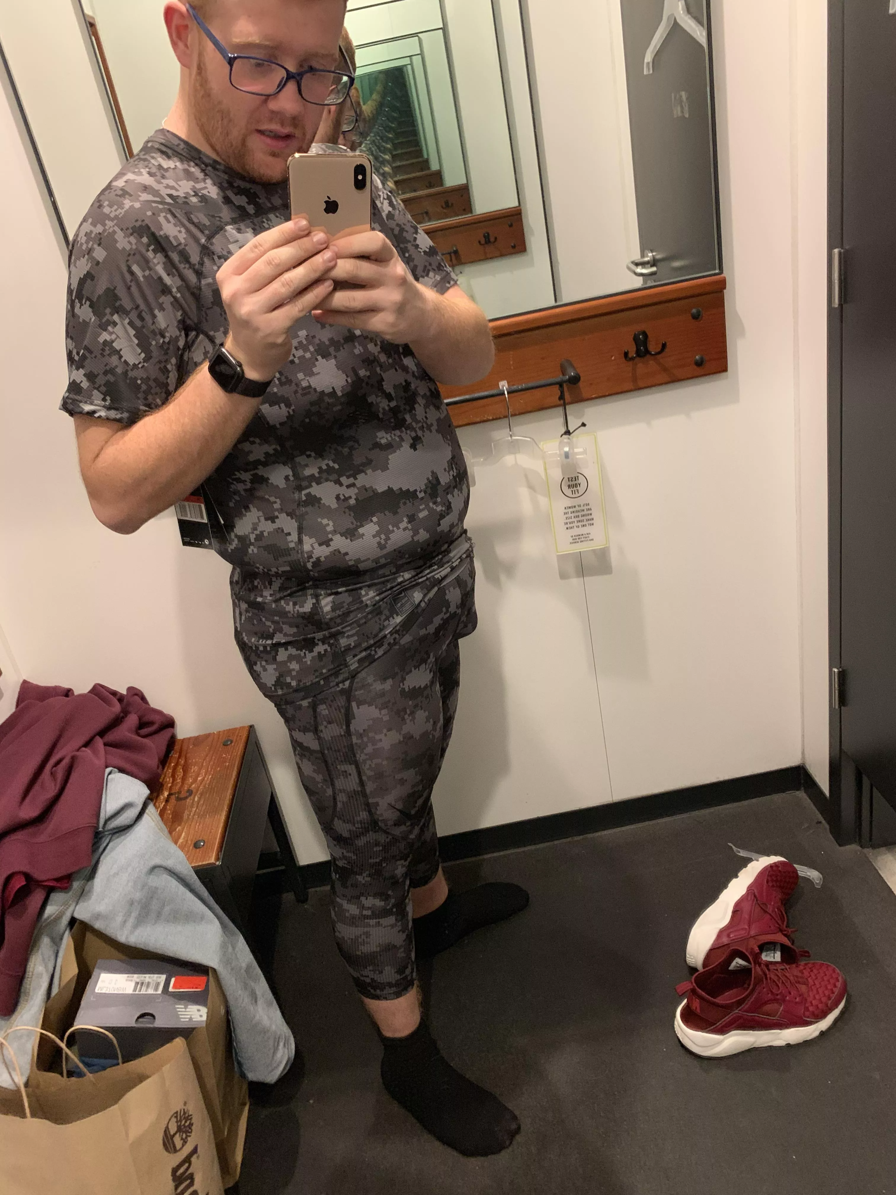 Trying on new leggings Trying on new leggings