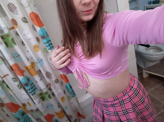 Trying out my new top today!❤