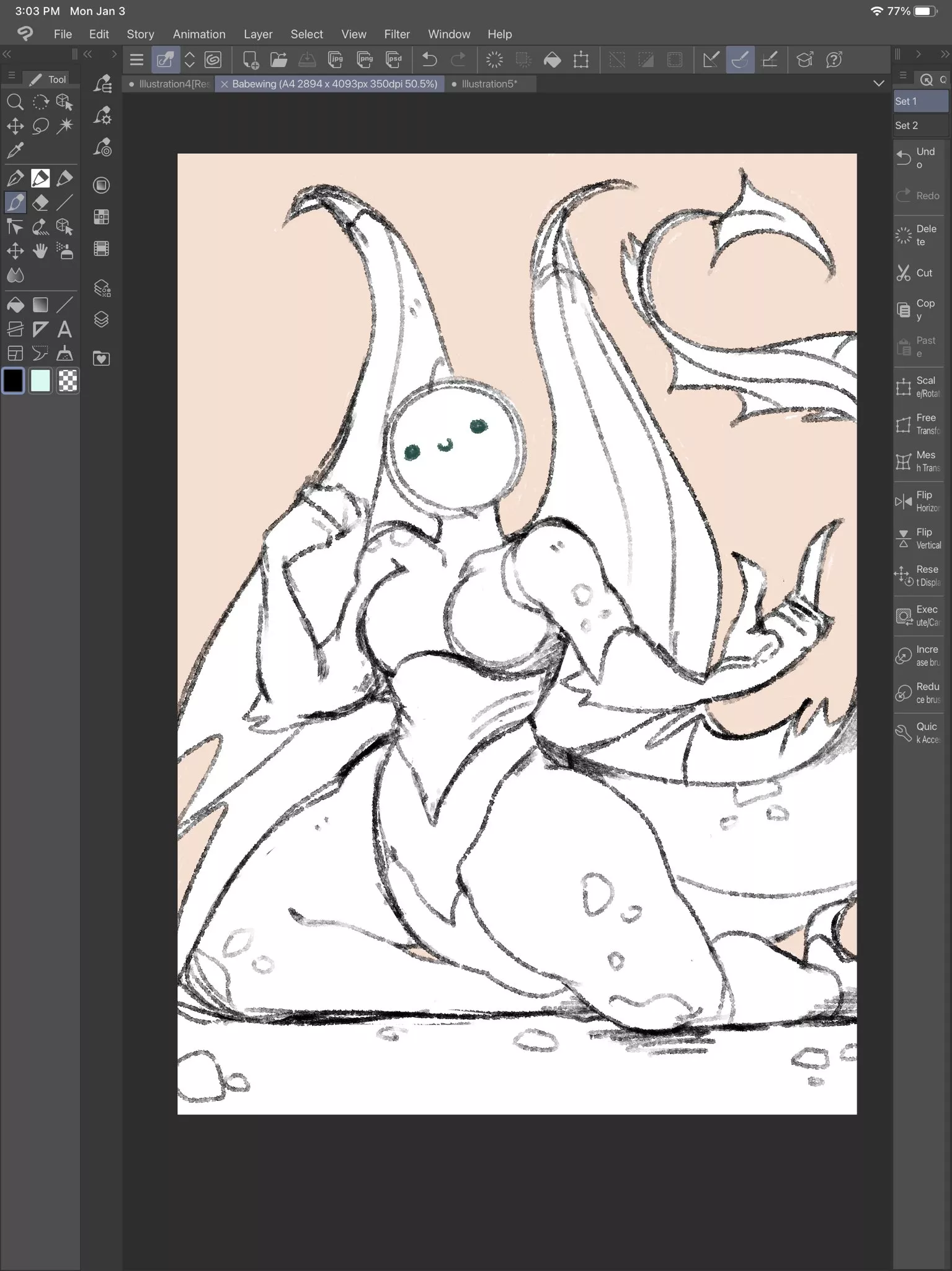 Trying to figure out dragon furries today but still stuck on faces (OC) [X]