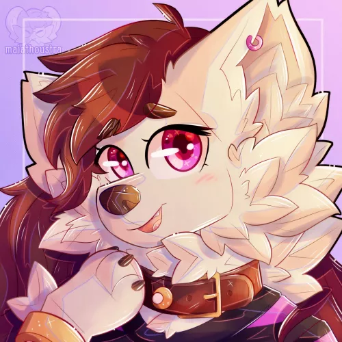 Trying to look cute ~ comm for TheWolfOfWinter, art by me @maiathoustra