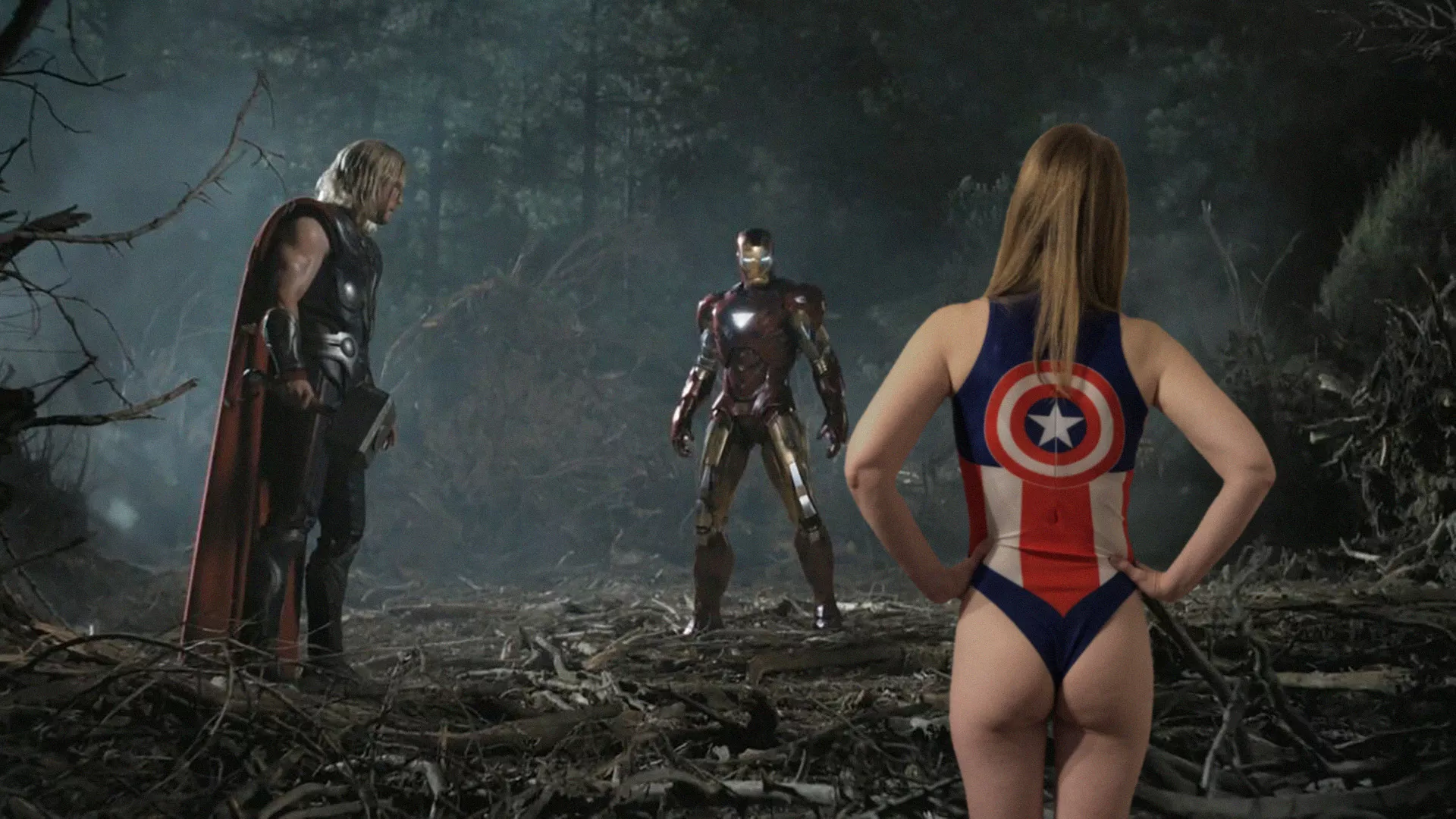 Trying to stop the boys fighting (America's ass by ThisGirl_20)