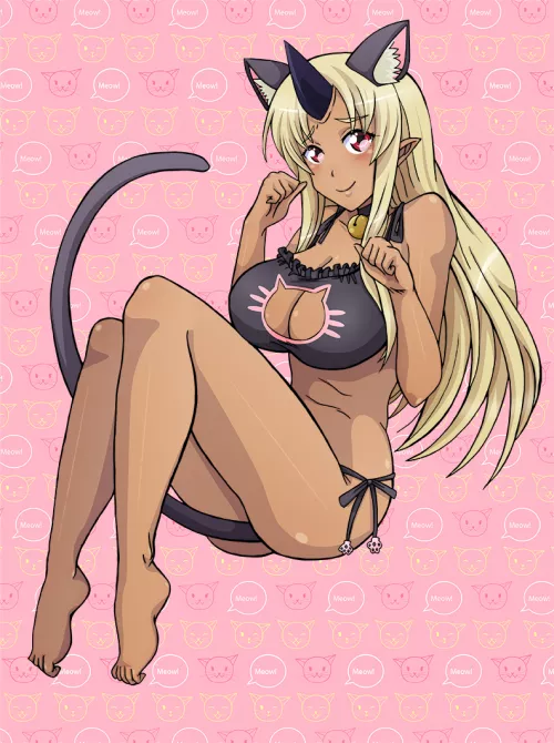 Tuona in a cat outfit Tuona in a cat outfit