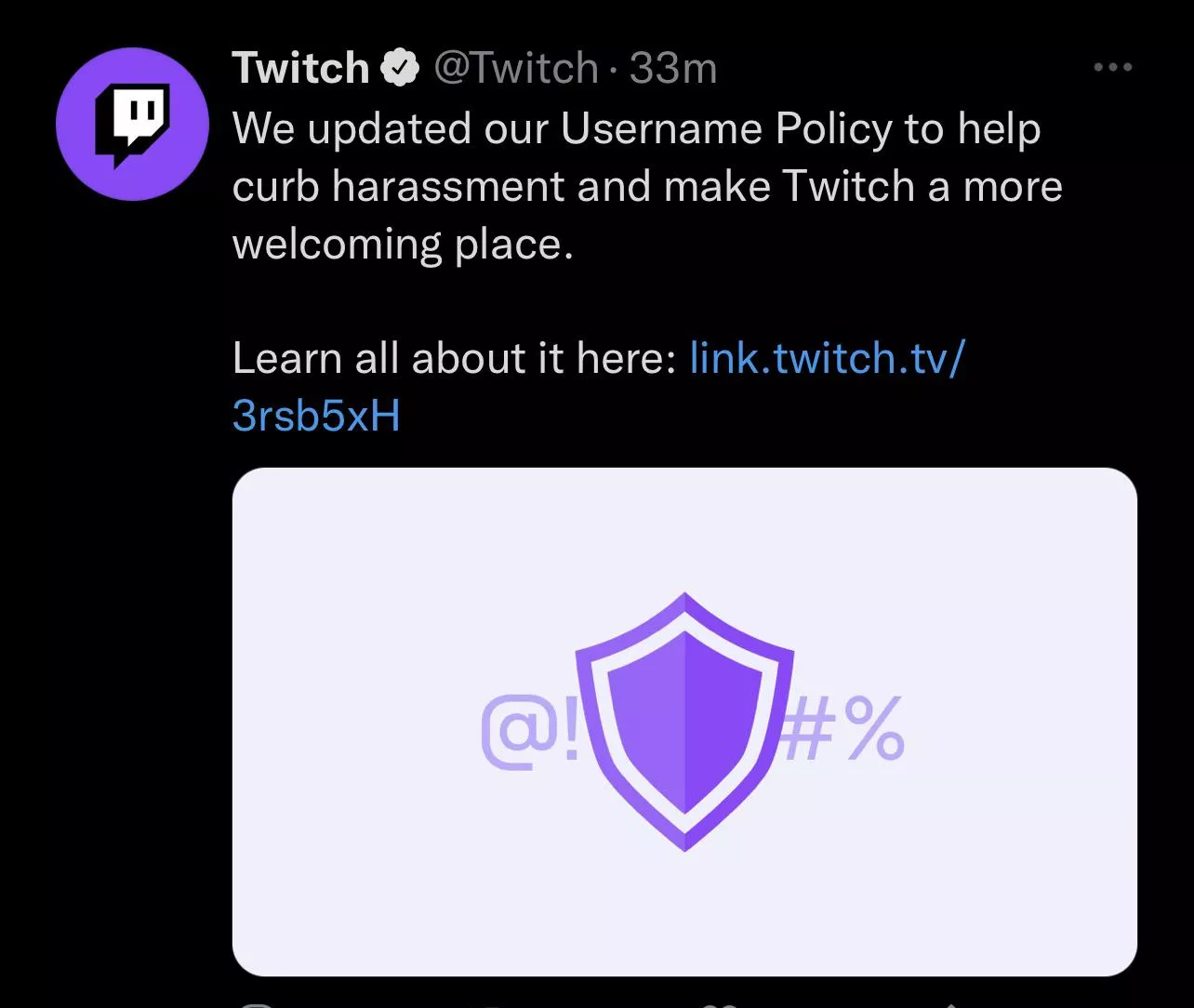 Twitch Updated Username Policy