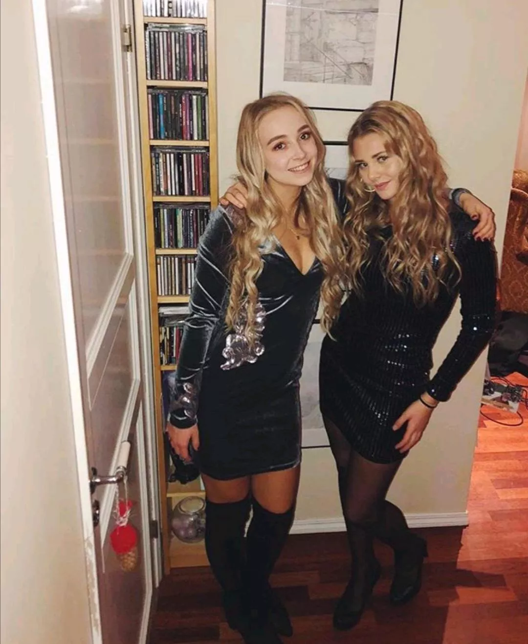 Two black dresses Two black dresses