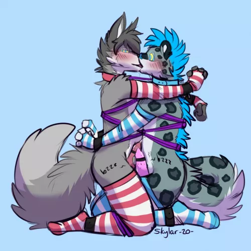 Two bound cuties~ (redfeatherstorm)