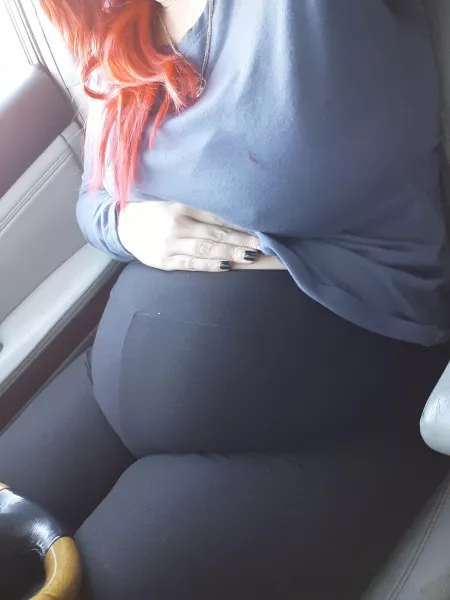 Two quarts of water and way too much Christmas food, hoping I could pass as preg? Two quarts of water and way too much Christmas food, hoping I could pass as preg?