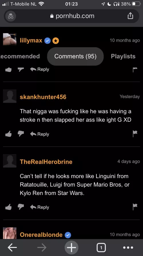 Two rather funny comments