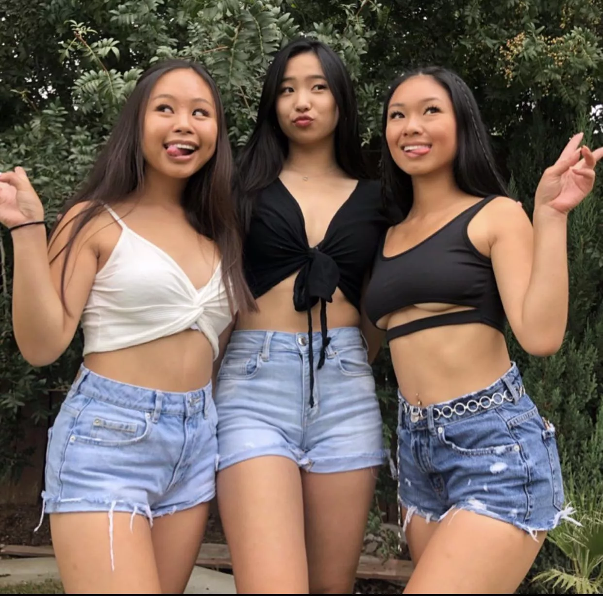 two tongues out two tongues out