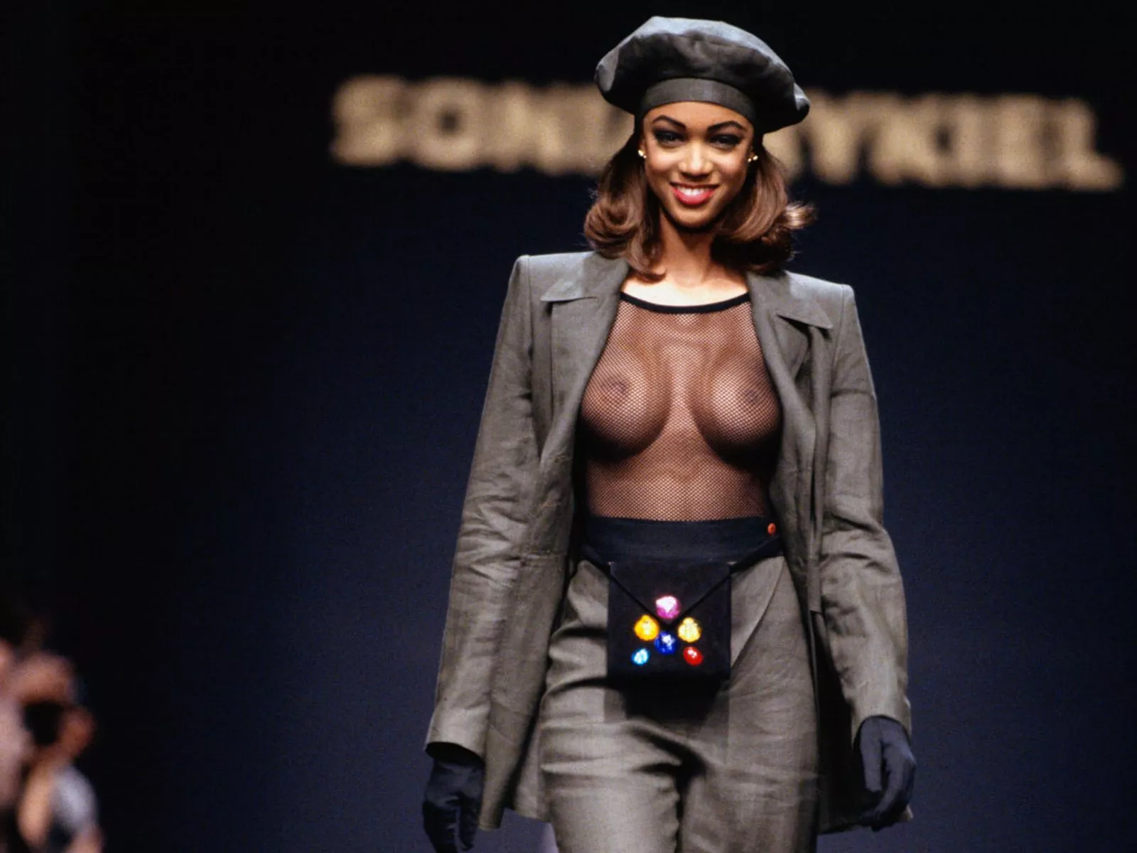 Tyra banks boob size