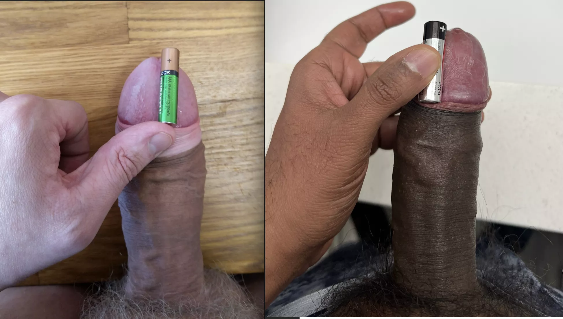 u/coldfeetbro made this comparison pic with mine, who won?