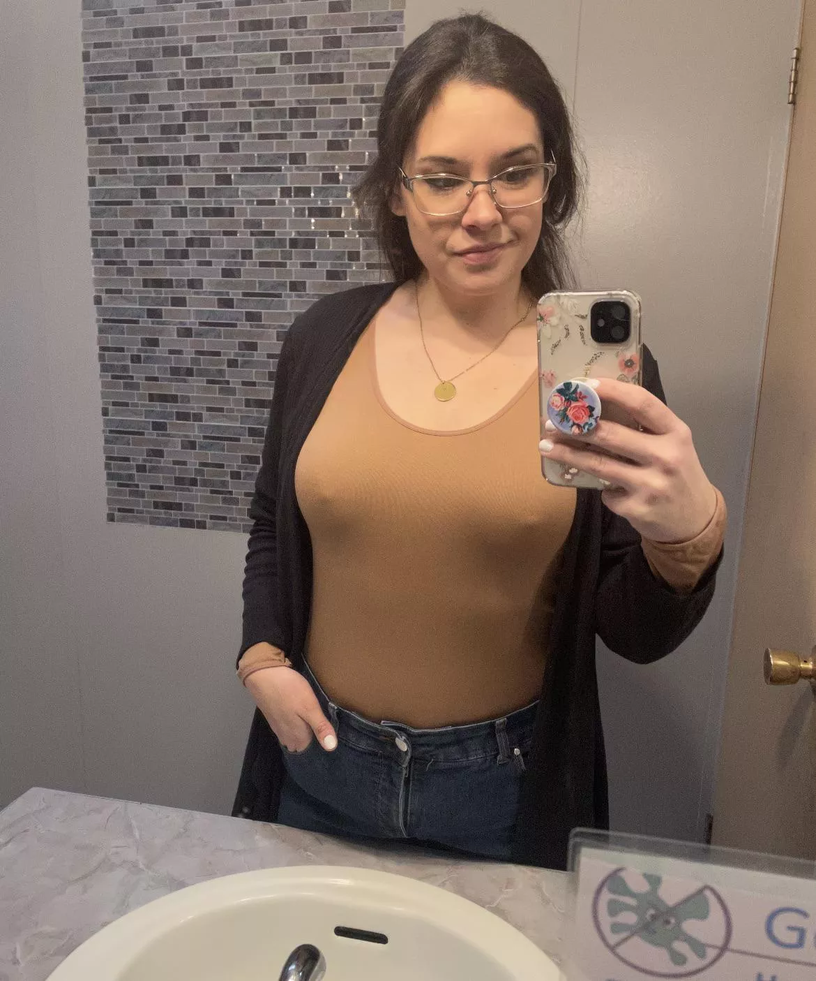 Um excuse me, my boobs are down here.