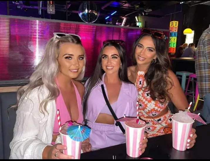 Umbrellas with their drinks Umbrellas with their drinks