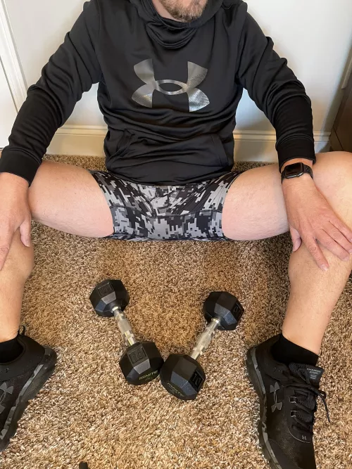 Under Armour camo for todays workout