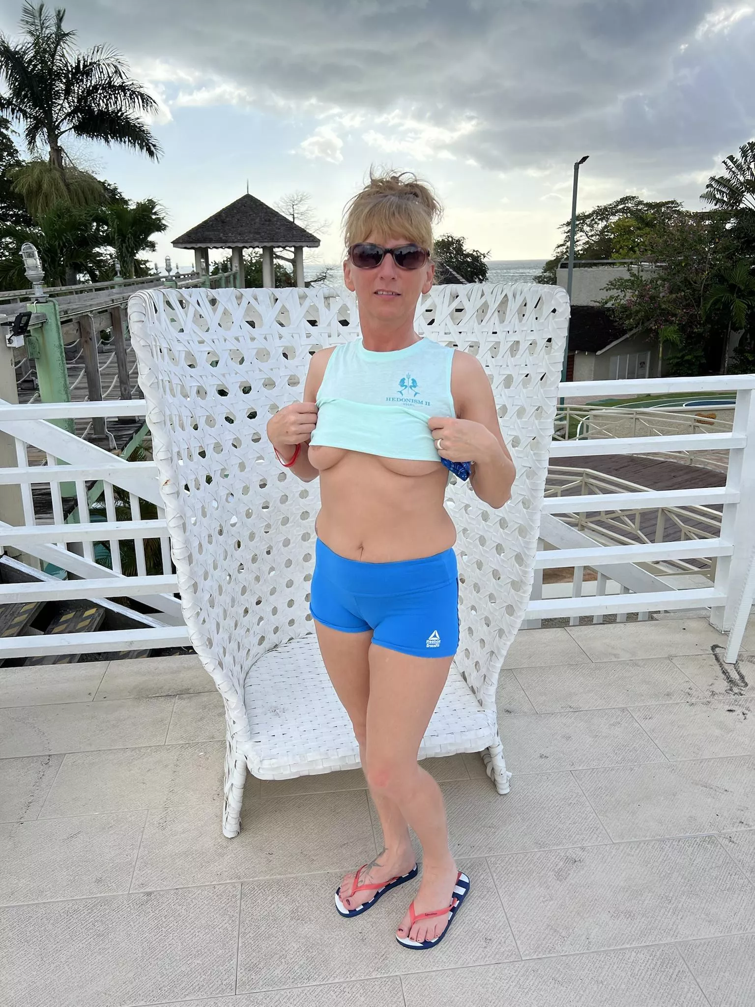 Underboob from Jamaica