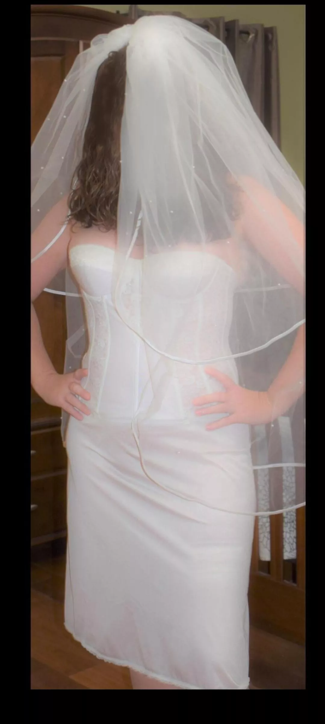 Underneath the wedding dress Underneath the wedding dress