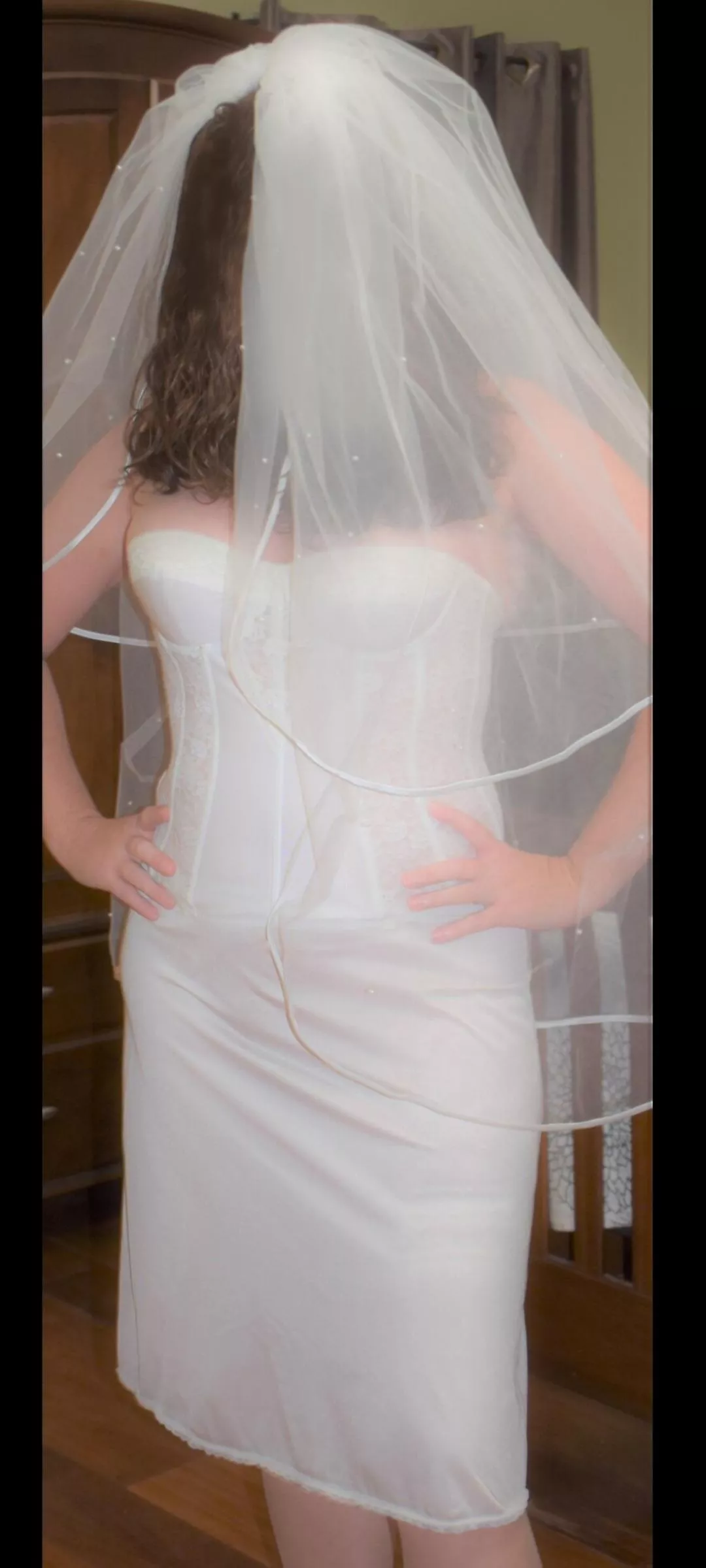 Underneath the wedding dress Underneath the wedding dress