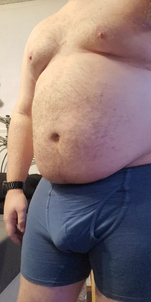 Undressed and winding down after work. Care to join me?