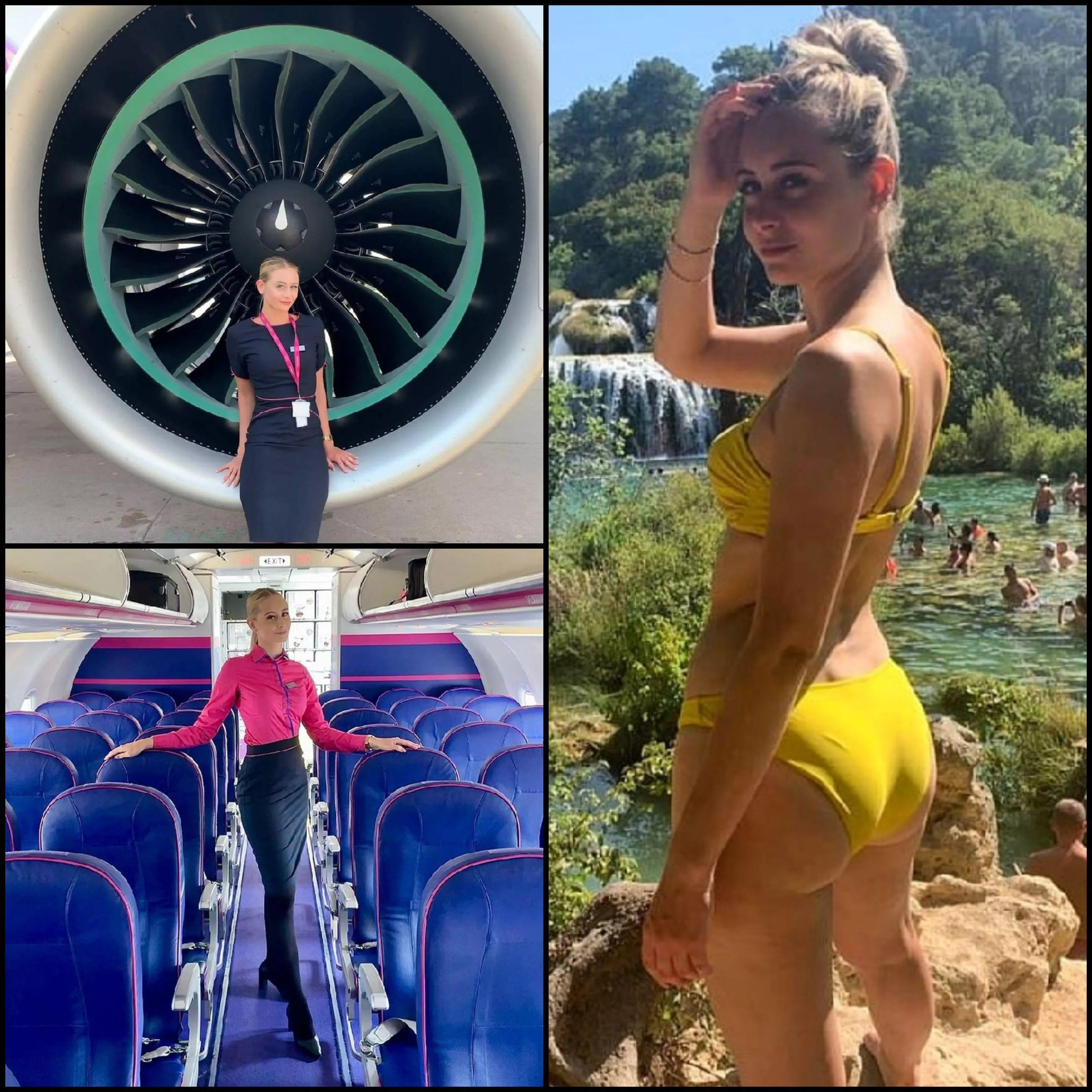 Uniform or bikini? Uniform or bikini?