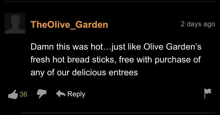 Unlimited pasta and hot breadsticks Unlimited pasta and hot breadsticks
